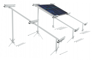 Ground Mounting Systems Without the Need of Purlins for PV Kits